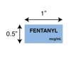 Nevs Tape, Fentanyl, mcg/mL 1/2" x 1-1/2" Blue w/Black VW-0129